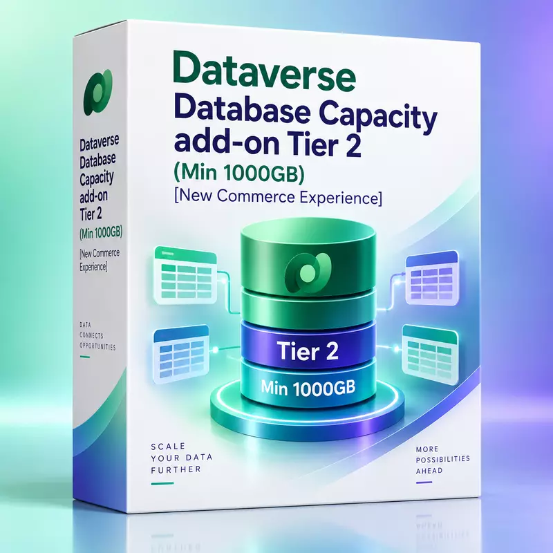 Dataverse Database Capacity add-on Tier 2 (Min 1000GB) [New Commerce Experience]