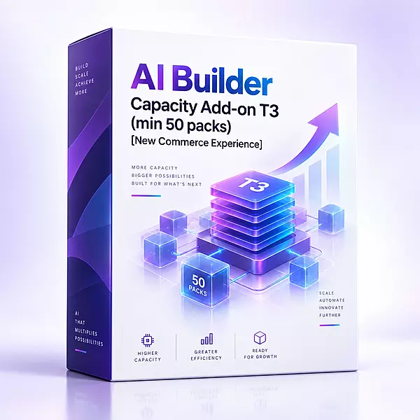 AI Builder Capacity Add-on T3 (min 50 packs) [New Commerce Experience]