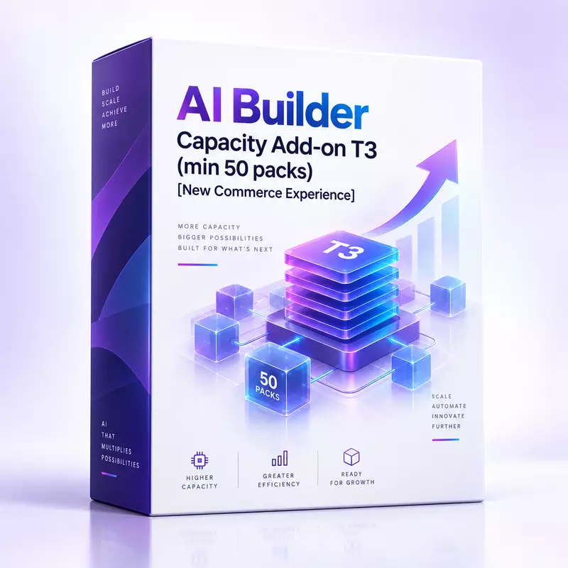 AI Builder Capacity Add-on T3 (min 50 packs) [New Commerce Experience]