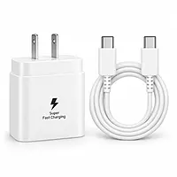25W USB-C PD Charger & Cable Set | Super Fast Adapter for Galaxy, Pixel, Tablets