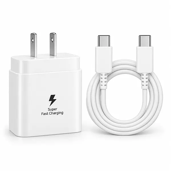 25W USB-C PD Charger & Cable Set | Super Fast Adapter for Galaxy, Pixel, Tablets