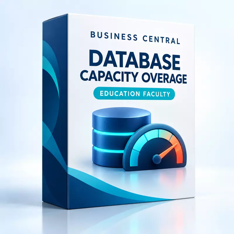 Dynamics 365 Business Central Database Capacity Overage (Education Faculty Pricing) [New Commerce Experience]
