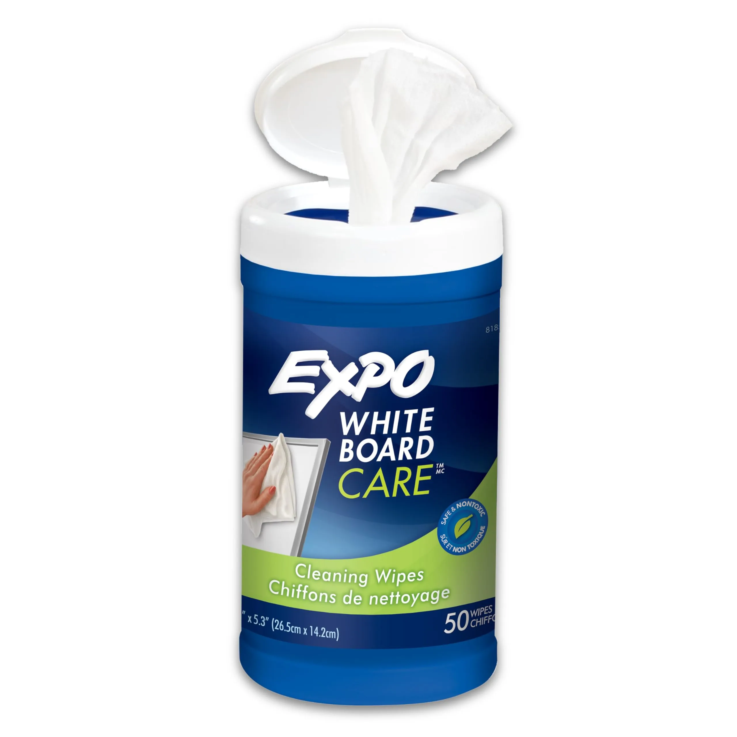 EXPO Dry Erase Cleaning Wipes, 6 in x 9 in, 50 Count