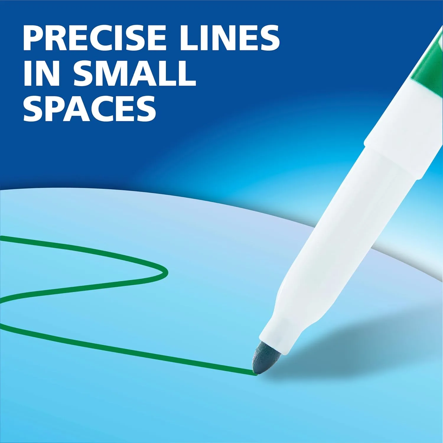 EXPO Low Odor Dry Erase Marker Set with White Board Eraser and Cleaner, Fine Tip, 7-Piece