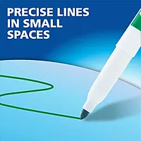 EXPO Low-Odor Dry-Erase Markers, Fine Tip, Black - 12 Count