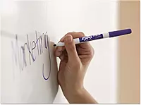 EXPO Low-Odor Dry-Erase Markers, Fine Tip, Black - 12 Count