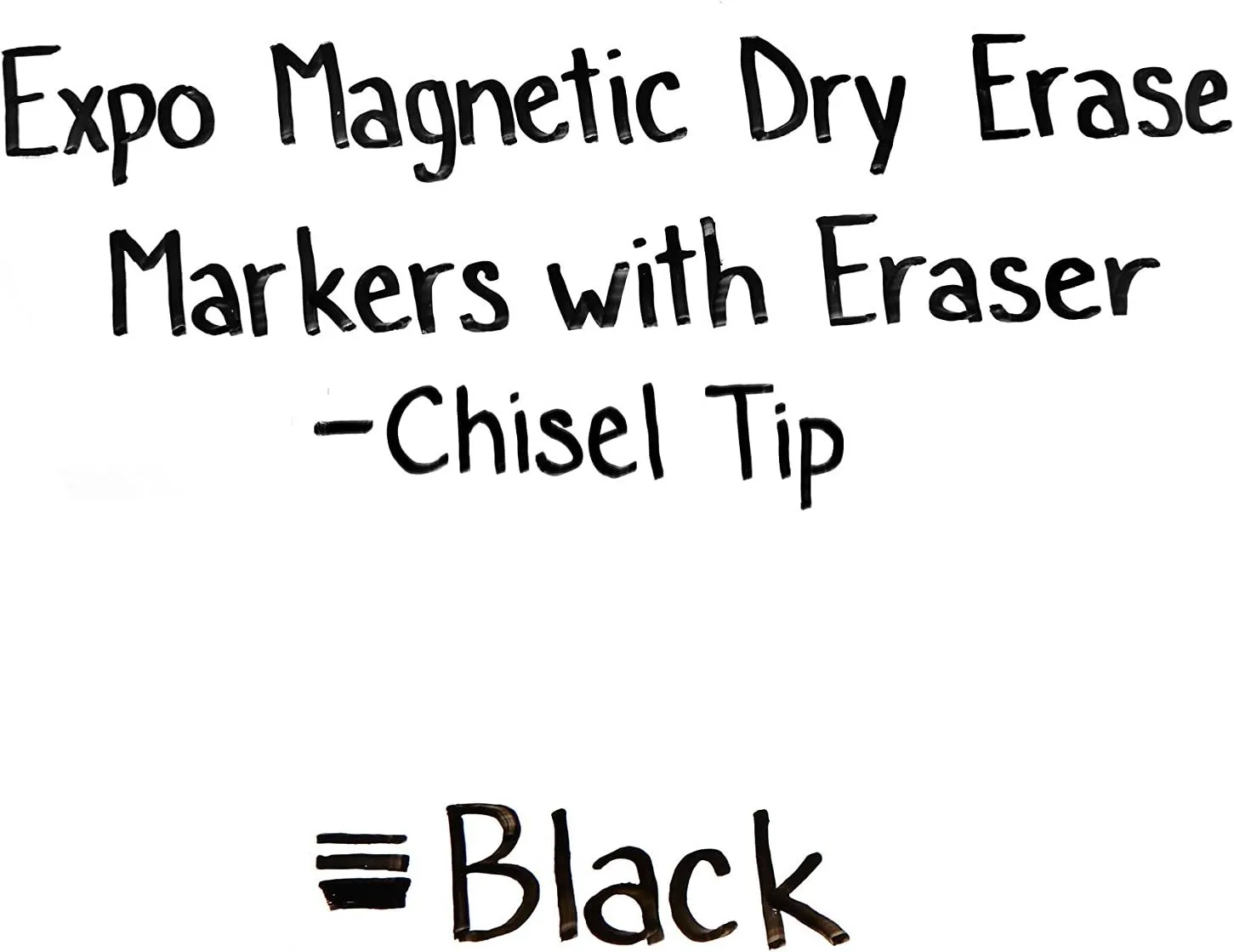 EXPO Magnetic Dry Erase Markers with Eraser, Chisel Tip