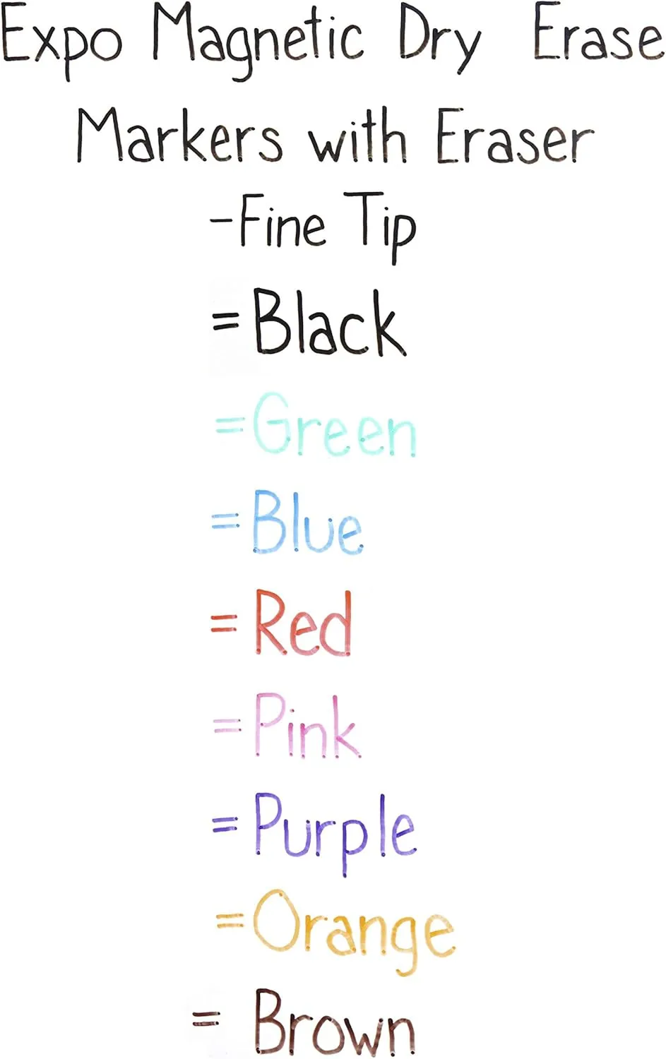 EXPO Magnetic Dry Erase Markers with Eraser, Fine Tip