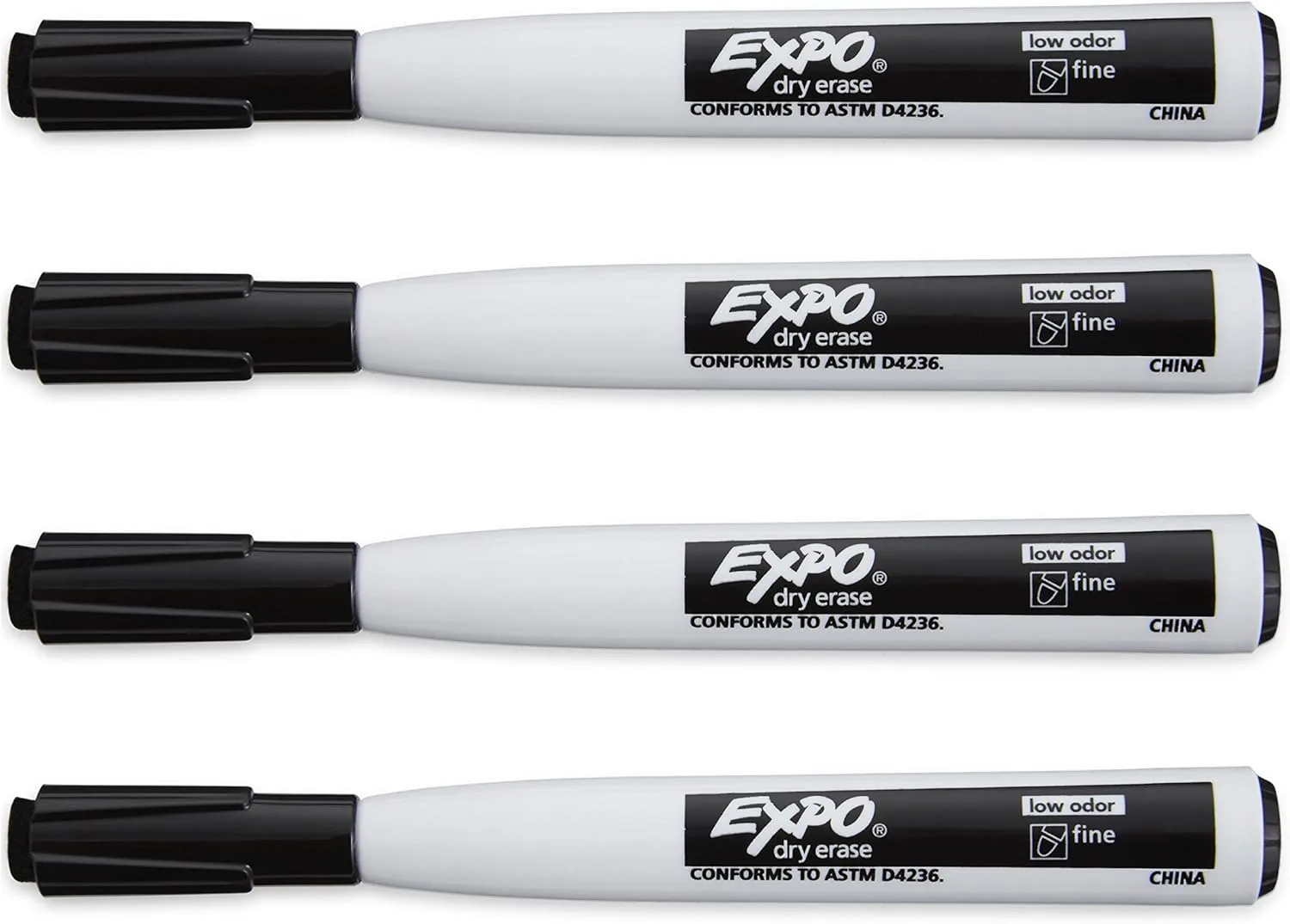 EXPO Magnetic Dry Erase Markers with Eraser, Fine Tip