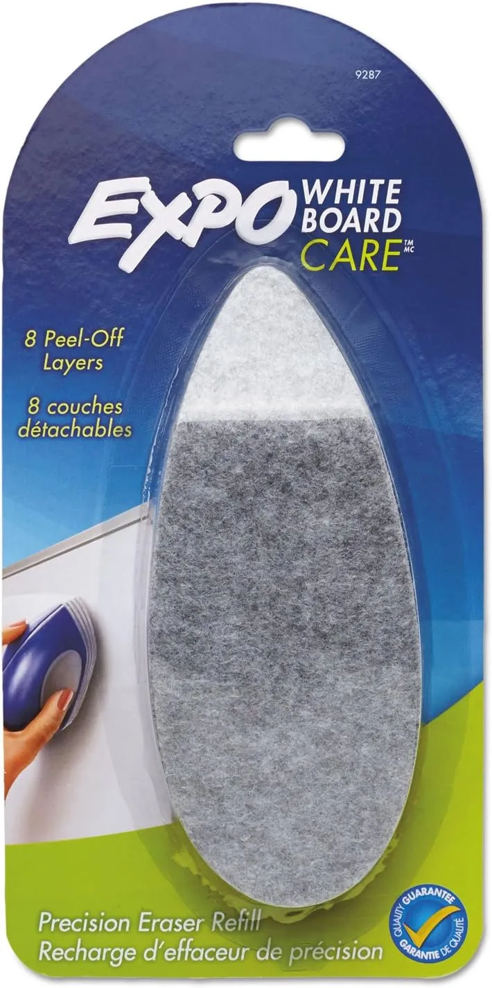 EXPO Precision-Point Whiteboard Eraser and Refill Pads