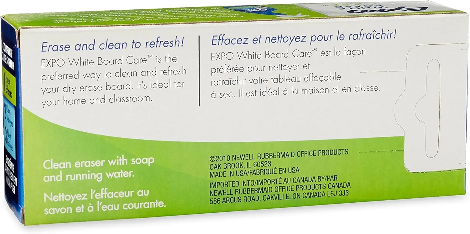 EXPO Dry Erase Soft Pile Block Whiteboard Eraser, 5-1/8 in. x 1-1/2 in. - Whiteboard, Calendar, Organization