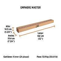 Extensión de acero para rodillo, 2.4 m - EXTM-24 / 10548