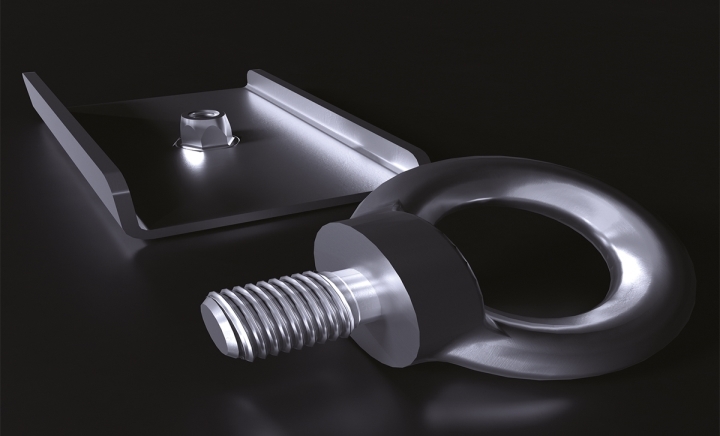 Держатель Рым - болт M12 (1 комплект- 4шт) Держатель Рым - болт M12 (1 комплект- 4шт)