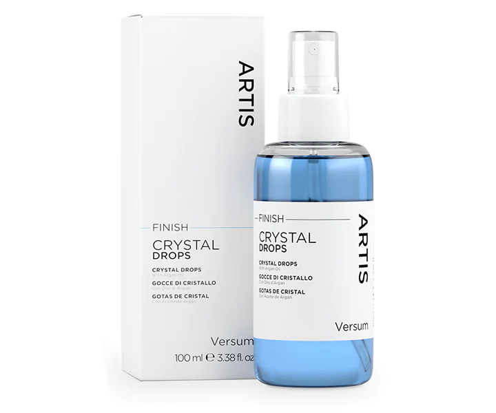 Finish Crystal Drops Versum for instant shine and frizz control on all hair types