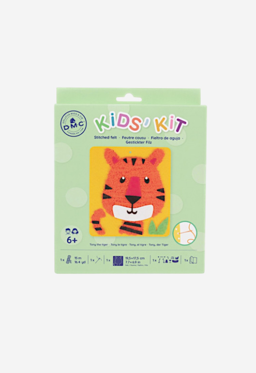 DMC Kids' Kit - Kit Feltro TONY LA TIGRE (F001K) DMC Kids' Kit - Kit Feltro TONY LA TIGRE (F001K)
