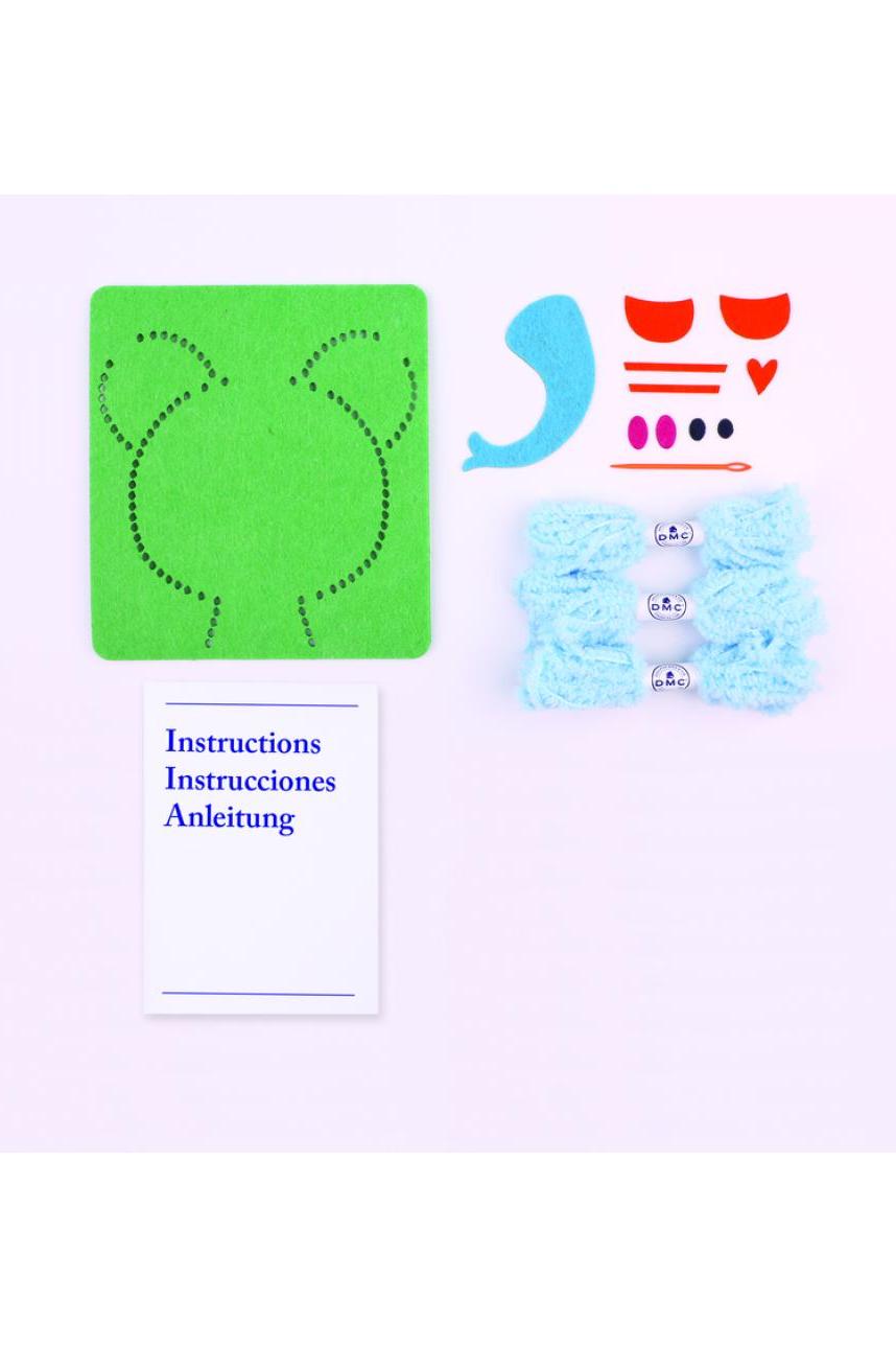 DMC Kids' Kit - Kit Feltro FANFAN L'ELEFANTE (F003K) DMC Kids' Kit - Kit Feltro FANFAN L'ELEFANTE (F003K)