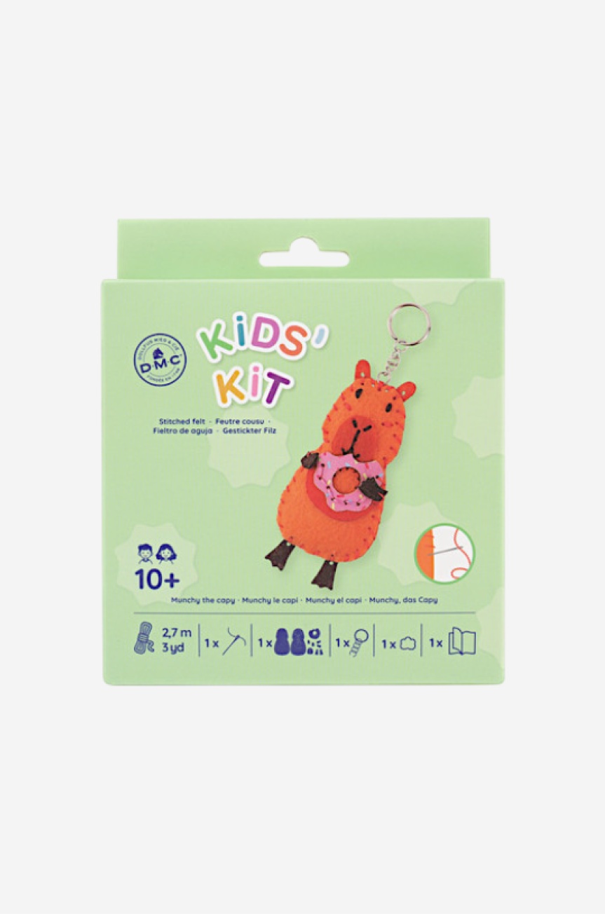 DMC Kids' Kit - Kit Feltro MUNCHY IL CAPIBARA (F005K) DMC Kids' Kit - Kit Feltro MUNCHY IL CAPIBARA (F005K)