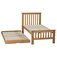 White Wooden Sofa Cum Bed with Pull-Out Trundle – Modern Space Saving Design