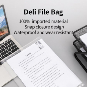 DELI F10412 AURORA MY CLEAR BAG A4 CLEAR