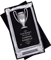Winner Cup Desk Trophy with stand | Black Plate