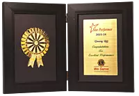 Book Style Folding Trophy with Award Motif
