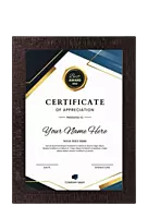 Hanging Certificate with Landscape & Portrait Modes | A4 size insert
