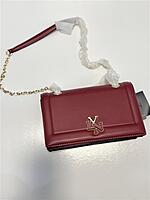 LYN SQUARE FLIP SHOULDER BAG WINE RED