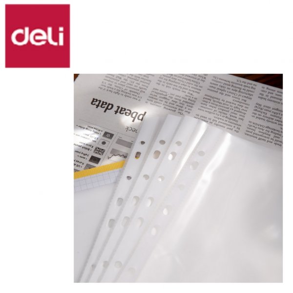 DELI F201 SHEET PROTECTOR A4 40MIC
