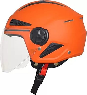 STEELBIRD SBH-24 VOX GLOSSY CORAL ORANGE C/V (M)