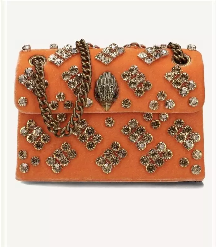 ORANGE CROSSBODDY VELVET MINI KENSIGNTON