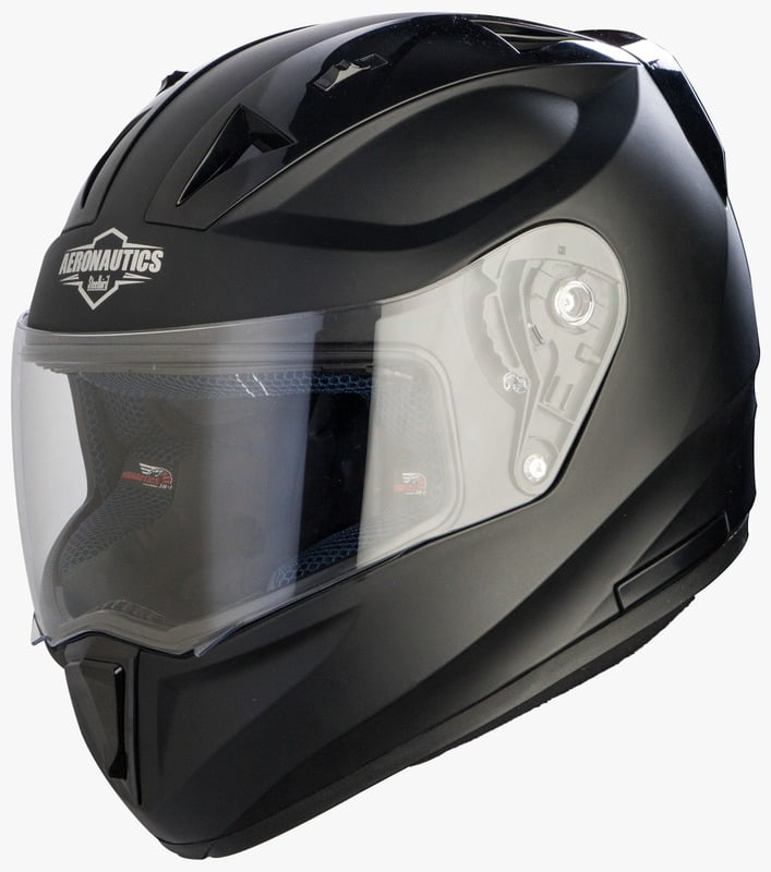 STEELBIRD SA-1 AERONAUTICS MATT MIDNIGHT BLACK C/V (L)