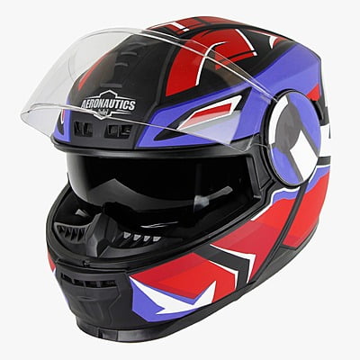 STEELBIRD SBH-40 ISS SPEED MATT BLACK/RED C/V 600 MM