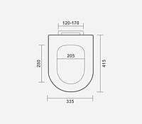 HINDWARE CORNICE MODEL TOILET SEAT COVER LID SLOWFALL PART CODE PE: H 506920 SW HINDWARE CORNICE MODEL TOILET SEAT COVER LID SLOWFALL PART CODE PE: H 506920 SW