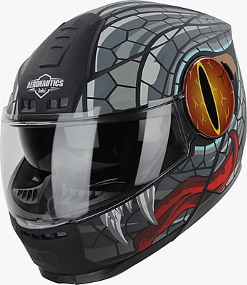 STEELBIRD SBH-40 ISS MAMBA MATT BLACK/GREY C/V 580 MM