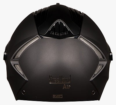 STEELBIRD SBA-2 MAT BLACK C/V (L) + EXTRA GOLD VISOR