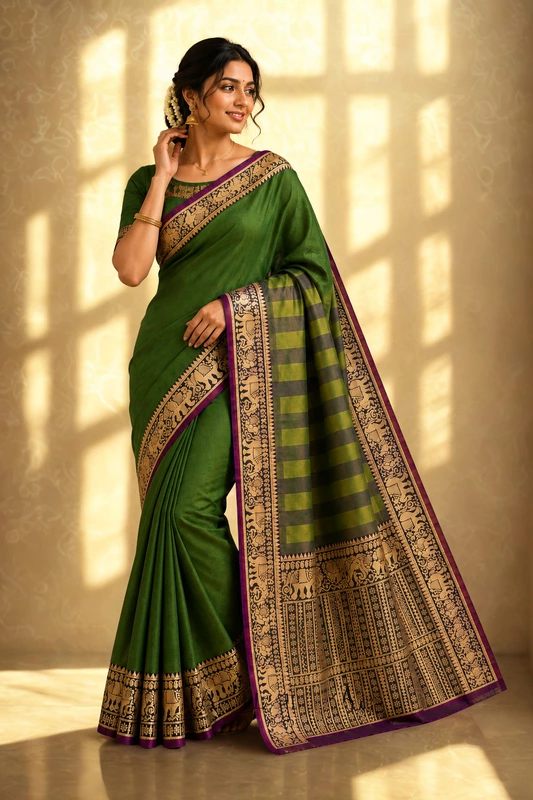 Narayanapet Green with purple