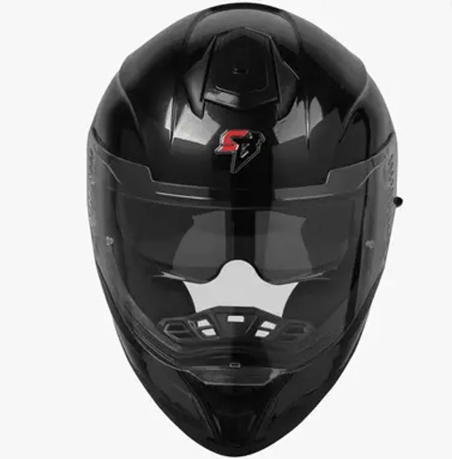 STEELBIRD SBH-57 ISS FIGHTER GLOSSY BLACK C/V 600 WITH EXTRA SMOKE VISOR STEELBIRD SBH-57 ISS FIGHTER GLOSSY BLACK C/V 600 WITH EXTRA SMOKE VISOR