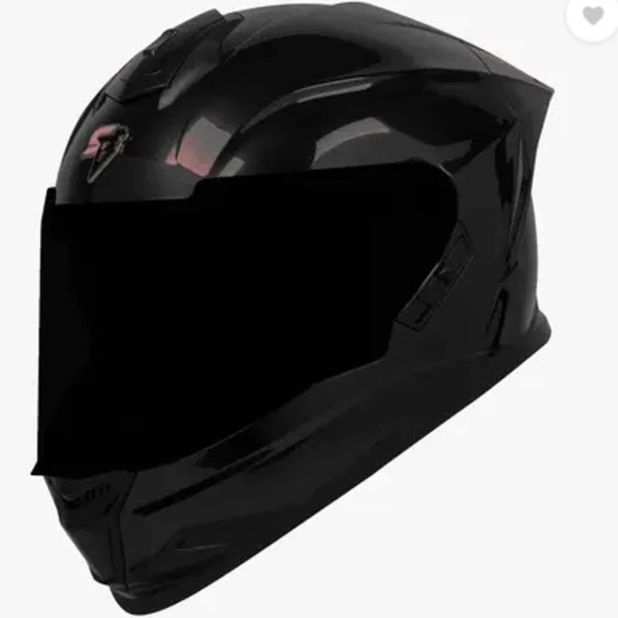 STEELBIRD SBH-57 ISS FIGHTER GLOSSY BLACK C/V 600 WITH EXTRA SMOKE VISOR STEELBIRD SBH-57 ISS FIGHTER GLOSSY BLACK C/V 600 WITH EXTRA SMOKE VISOR