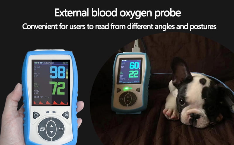 Oxímetro de Pulso de Mano con Sensor