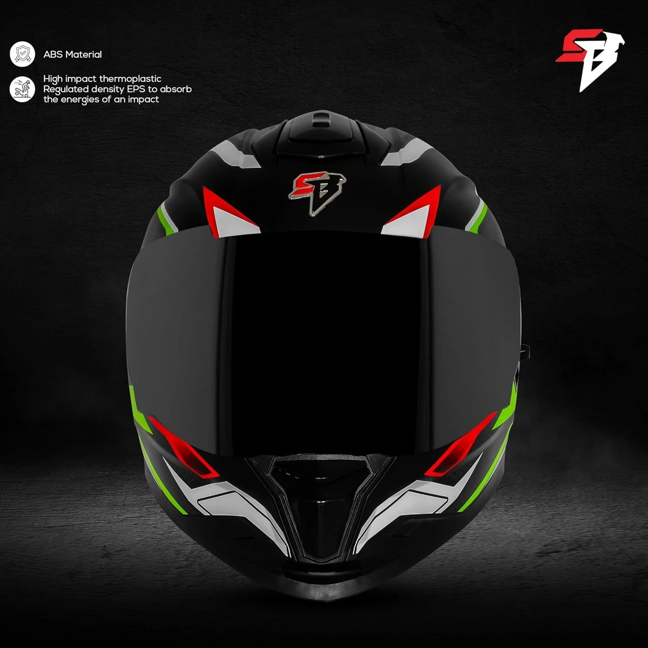 STEELBIRD SBH-57 ISS FIGHTER F7 GLOSSY BLACK/NEON C/V 620MM WITH EXTRA SMOKE VISOR STEELBIRD SBH-57 ISS FIGHTER F7 GLOSSY BLACK/NEON C/V 620MM WITH EXTRA SMOKE VISOR