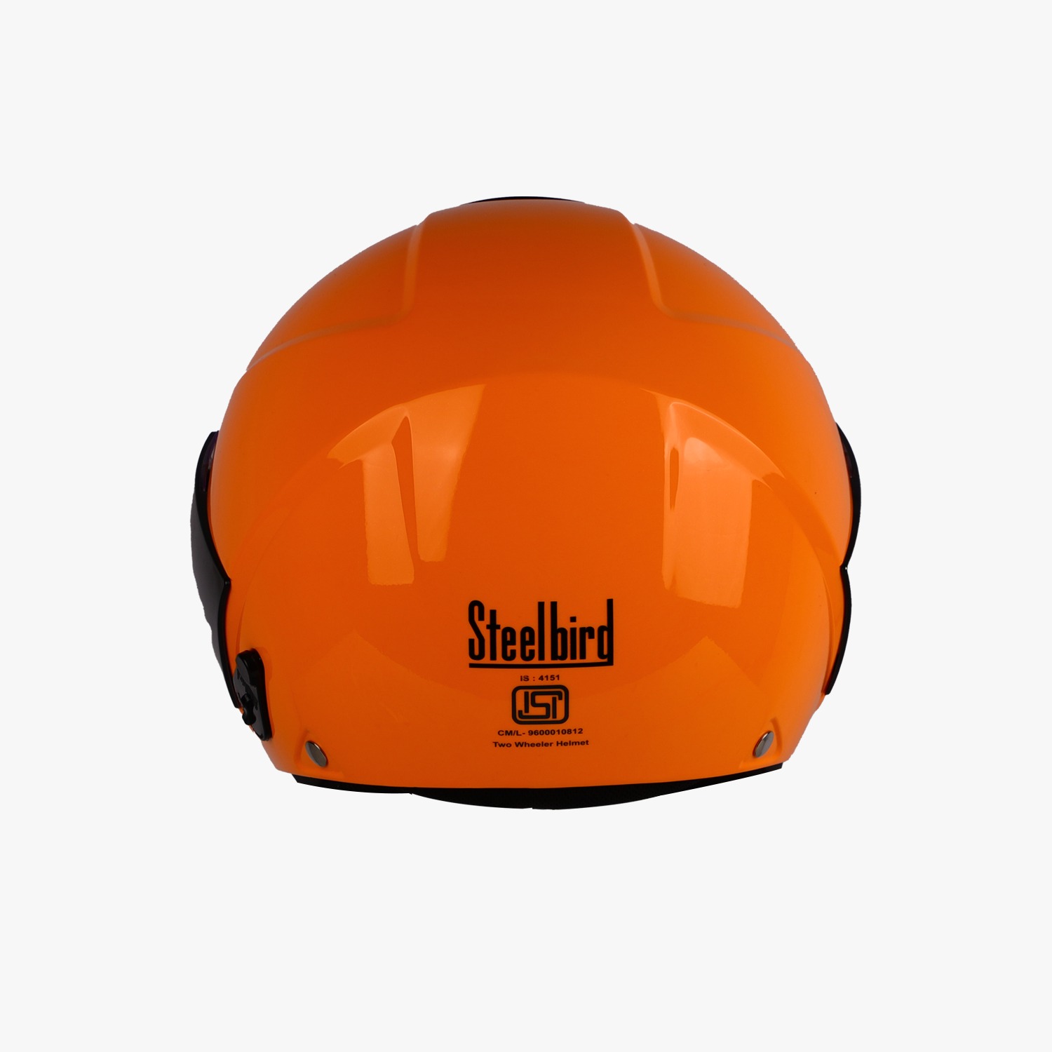 STEELBIRD SBH-5 TRIPLE NINE GLOSSY CORAL ORANGE C/V 580 MM