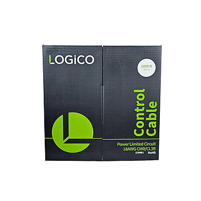 18AWG/2C STRANDED BC SHIELDED CMR/CL3R 1000FT WHITE