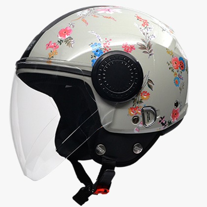 STUDDS URBAN SUPER D2 GREY WITH FLOWER C/V (L)
