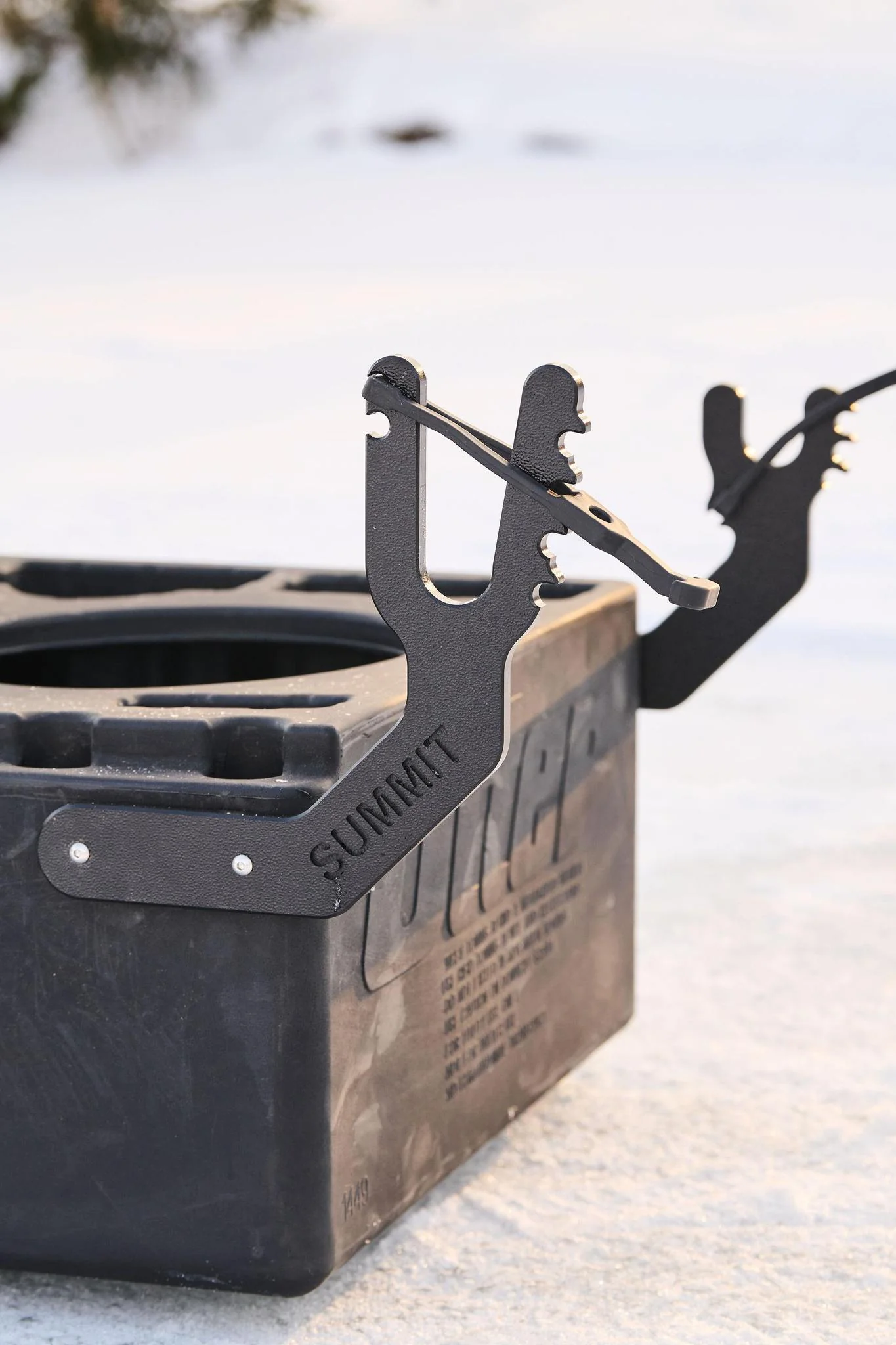 Summit Fishing Sonar Sled Auger Rack Summit Fishing Sonar Sled Auger Rack
