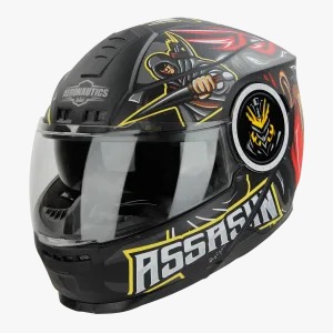 STEELBIRD SBH-40 ISS ASSASIN GLOSSY BLACK/RED C/V 580 MM