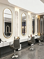 Gold frame with LED flat mirror (31.5*71 INCH)
