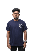 Round Neck T Shirt Navy Blue