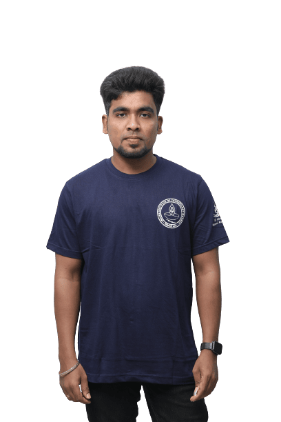 Round Neck T Shirt Navy Blue