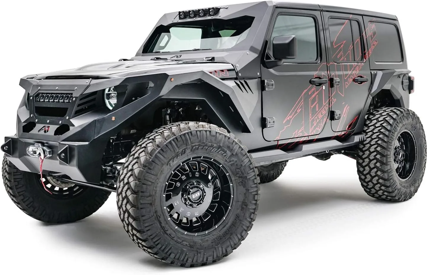 Fab Fours 18-C Wrangler Jl Fully Assembled or Wrap Around Front Fender System