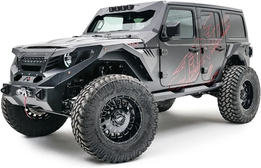 Fab Fours 18-C Wrangler Jl Fully Assembled or Wrap Around Front Fender System
